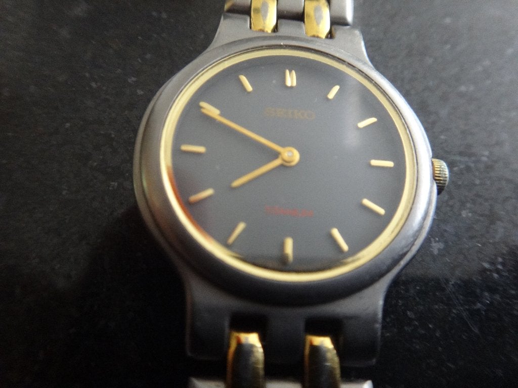 horloge dames, SEIKO, Titanium, jaren 80, Sieraden, Tassen en Uiterlijk, Horloges | Dames, Gebruikt, Polshorloge, Ophalen of Verzenden