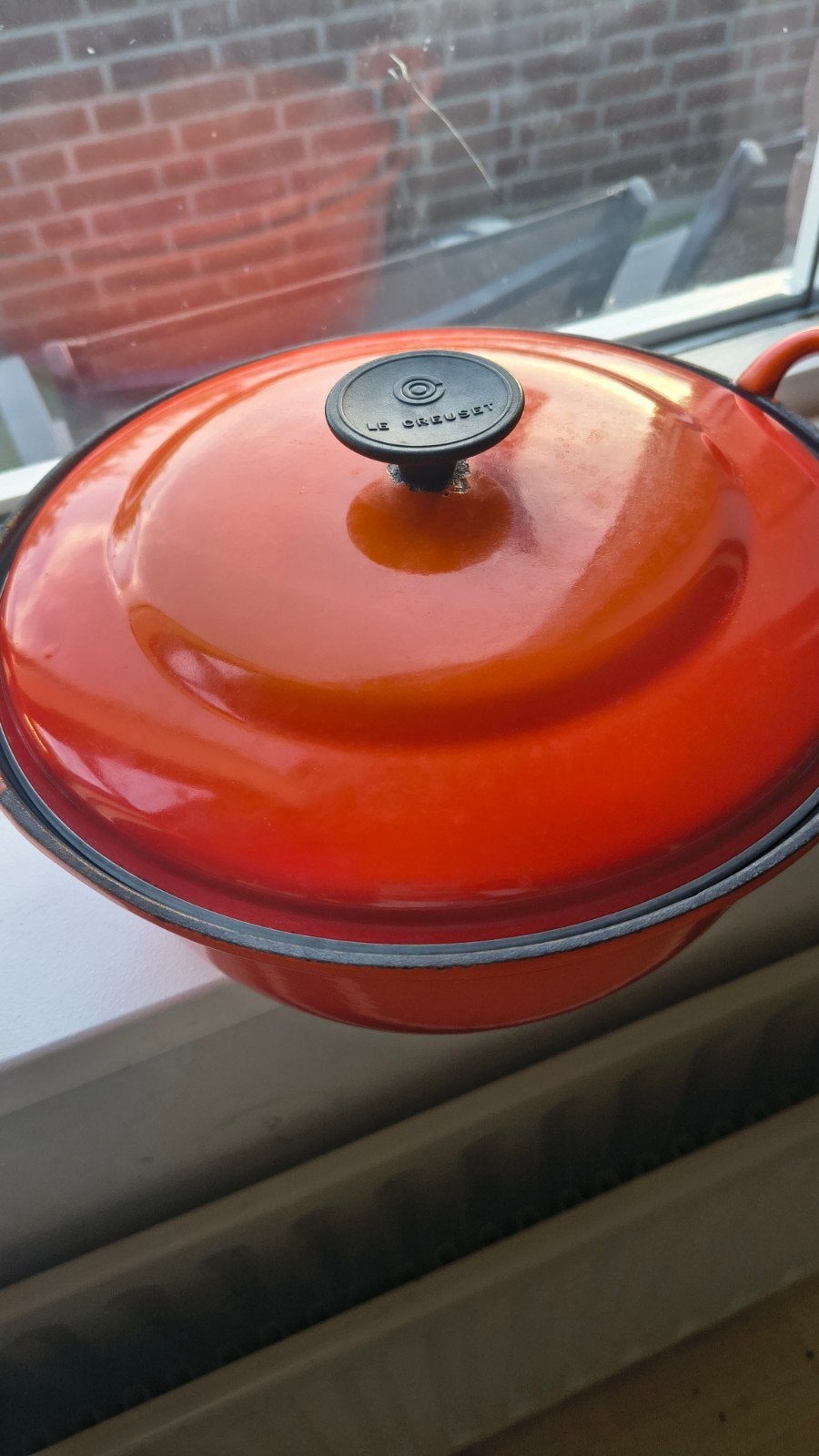 Le Creuset Braadpan Oranje - 28 cm - Gietijzer, Ophalen of Verzenden, Gietijzer