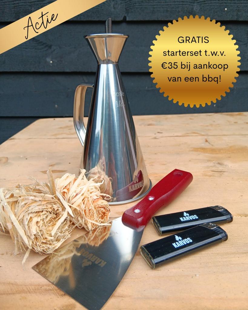 GRATIS starterset bij aankoop Karvos bbq, Ophalen of Verzenden, Nieuw, KARVOS