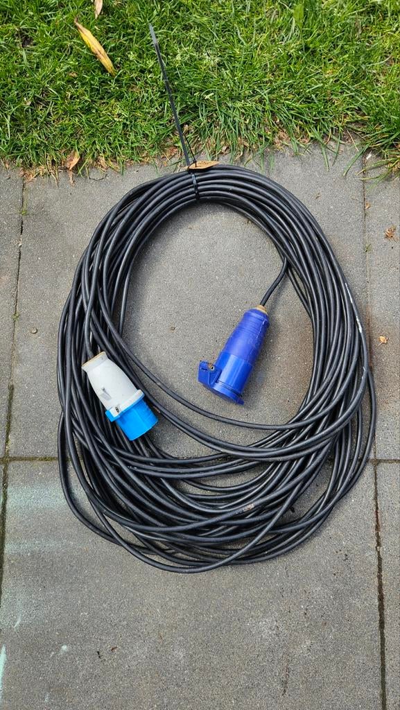 Stroom verlengkabel 40m walstroom, Ophalen of Verzenden