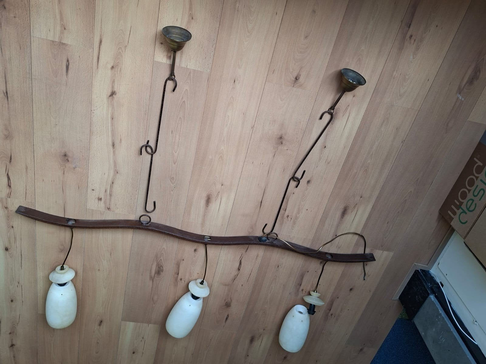 Hanglamp 3-lichts | Albast | Brons | Otak, Ophalen, Gebruikt