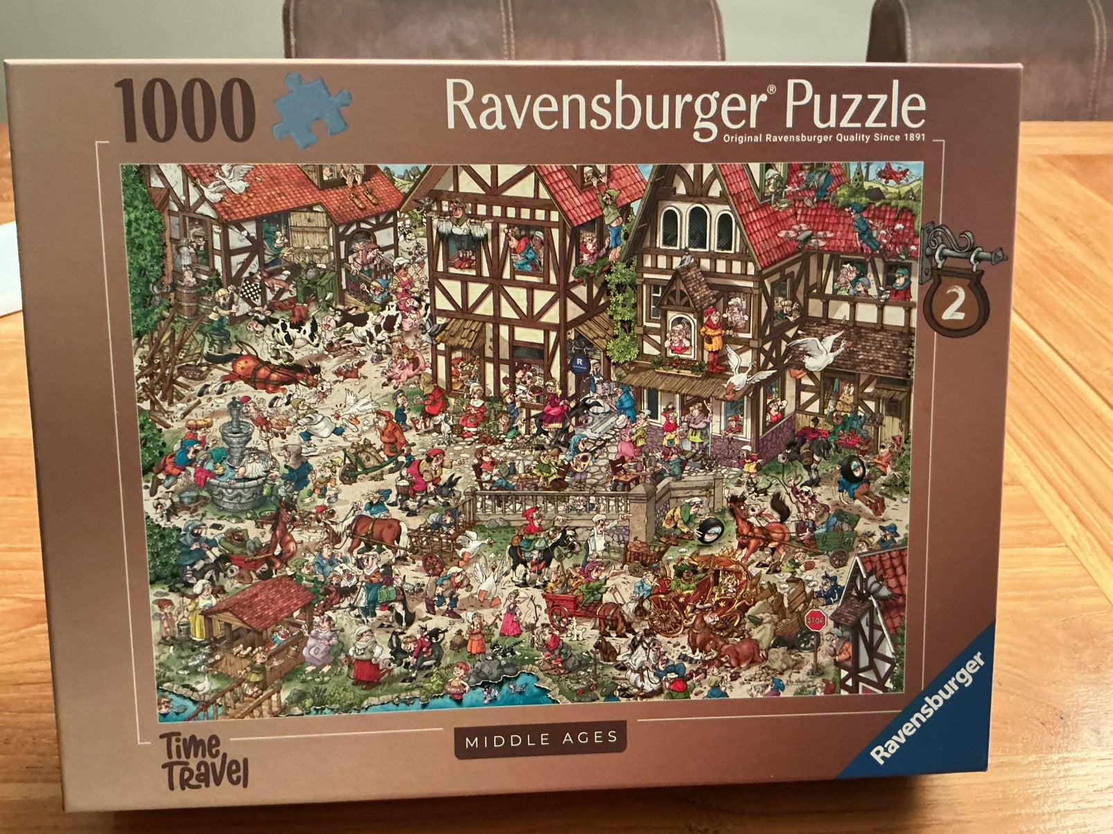 Ravensburger legpuzzel Middle ages (1000 stukjes), Ophalen, 500 t/m 1500 stukjes, Zo goed als nieuw, Legpuzzel