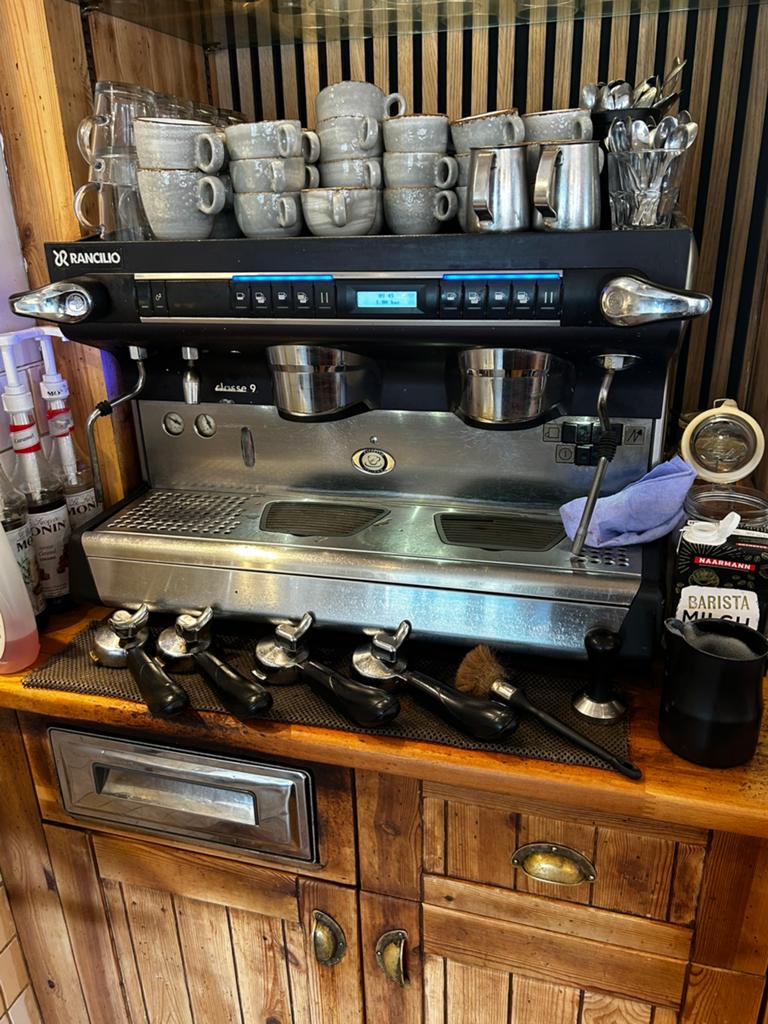 Professionele Rancilio Classe 9 – werkend & compleet, 10 kopjes of meer, Ophalen, Gebruikt, Espresso apparaat