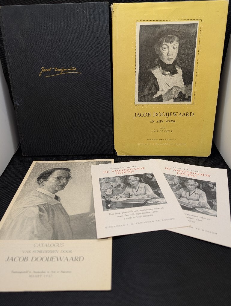 Unieke set Jacob Dooijewaard - 2x gesigneerd + catalogus, Gelezen, Verzenden, Zie beschrijving, Schilder- en Tekenkunst