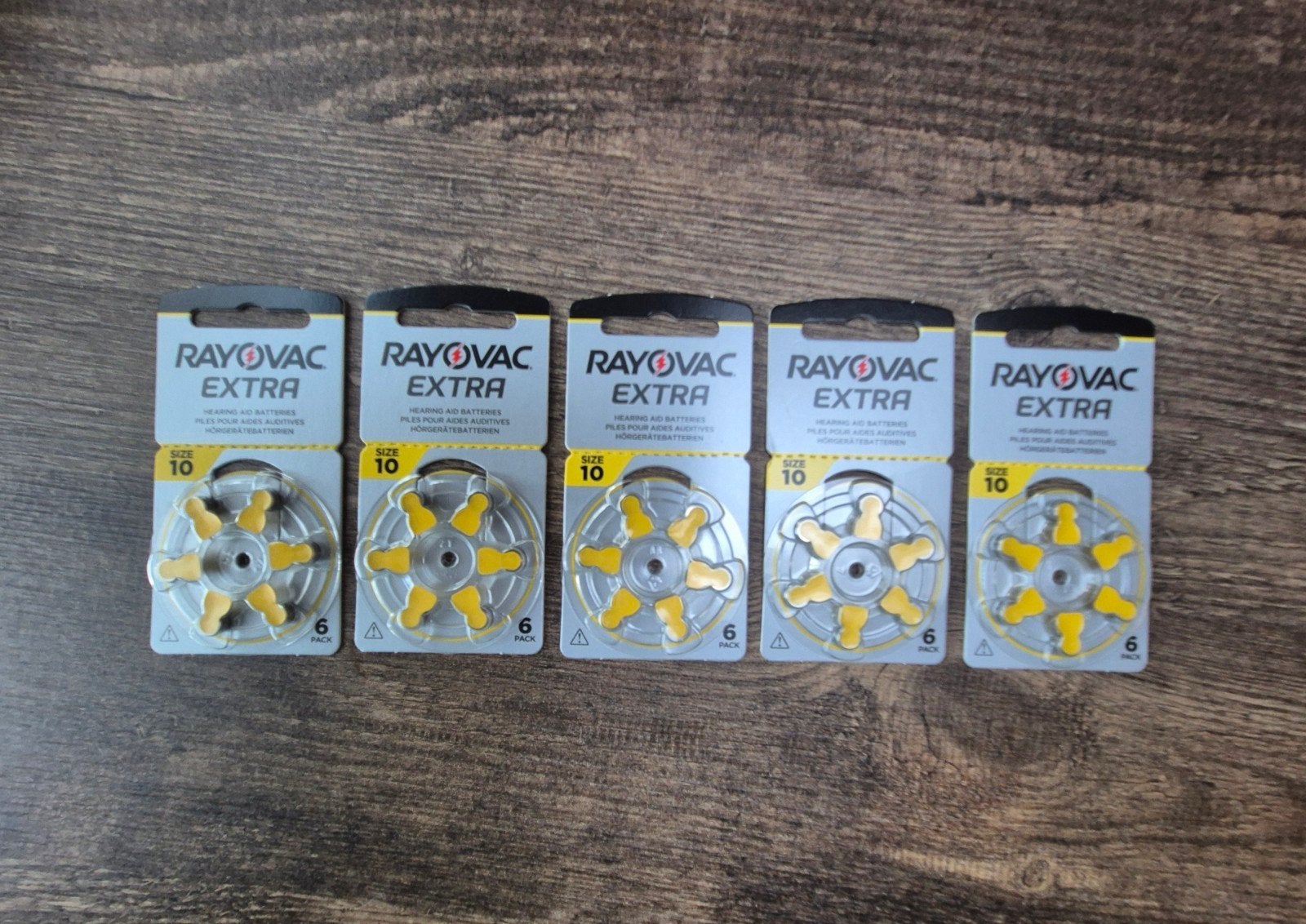 5 Blisters Rayovac Extra-Advanced-10 gehoor batterijen, Verzenden, Overige soorten, Overige typen