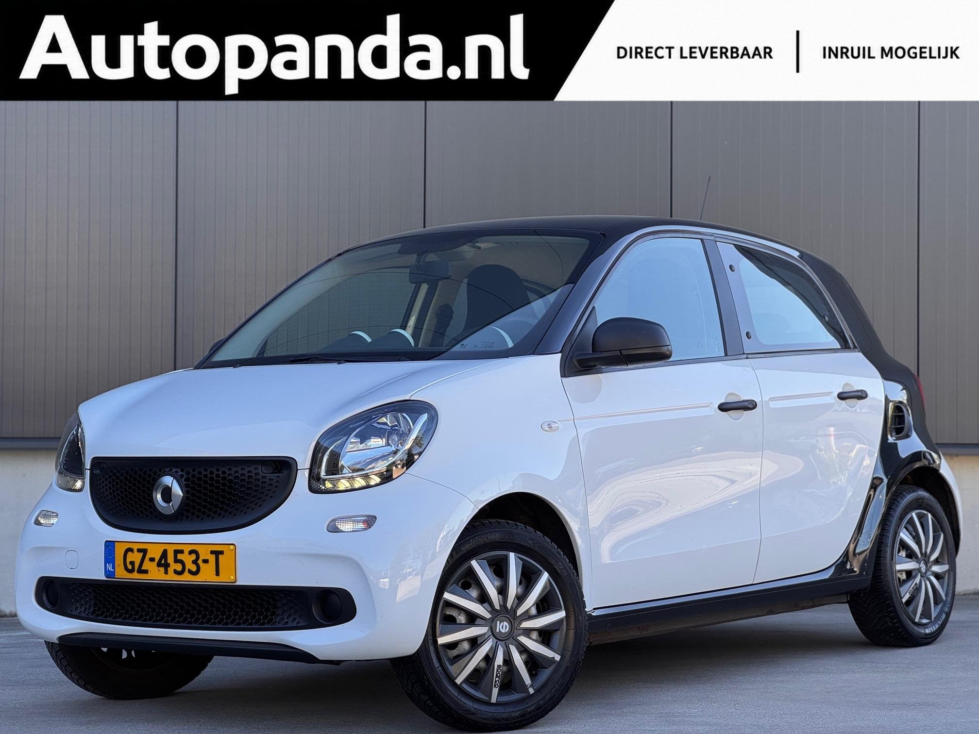 smart forfour 1.0 Pure / Cruisecontrol / Elec.ramen, Auto's, Gebruikt, 4 stoelen, Wit, Origineel Nederlands