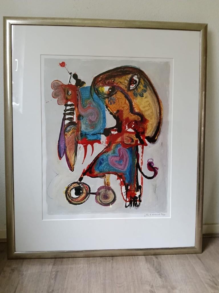 Zeefdruk van Jan te Wierik, Antiek en Kunst, Ophalen