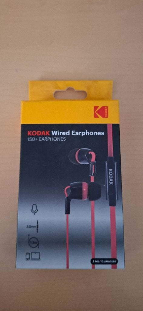 Kodak 150+ Wired Earphones - Met Microfoon 3.5mm (Nieuw)