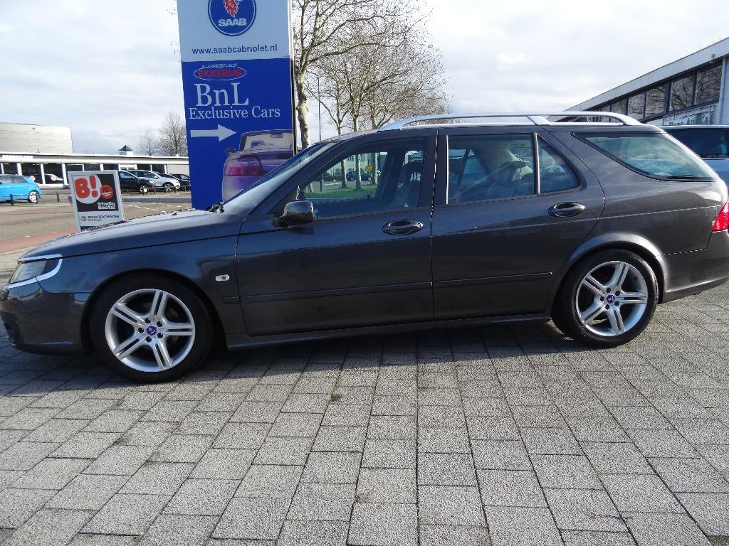Saab 9-5 2.0 T Biopower Sport Estate AUT 2008 Grijs, 1800 kg, Particulier, 93 €/maand, 149 pk