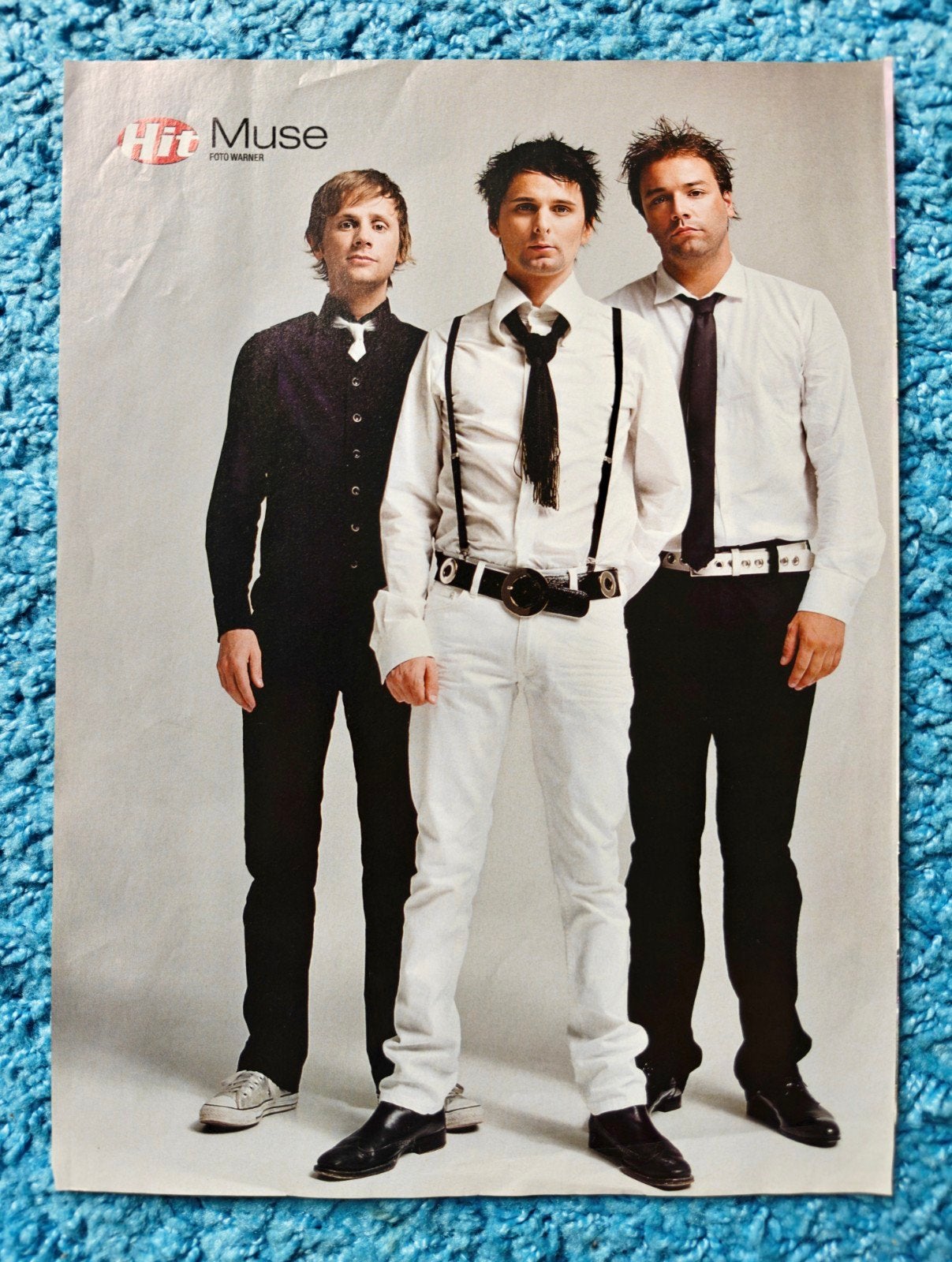 Muse band poster hitkrant vintage, Rechthoekig Staand, A4 of kleiner, Nieuw, Ophalen of Verzenden