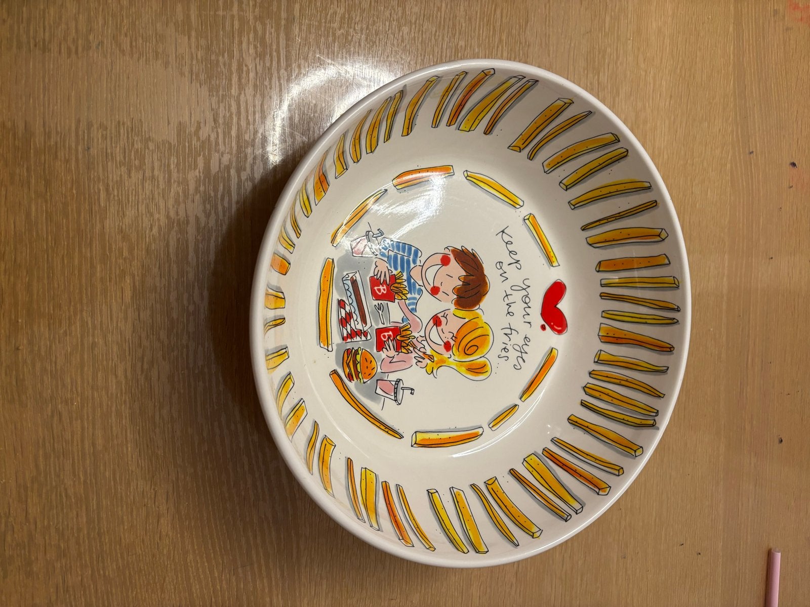 Blond Amsterdam schaal Lekker Snacke, Ophalen, Handbeschilderd, Porselein of Keramiek, Schaal