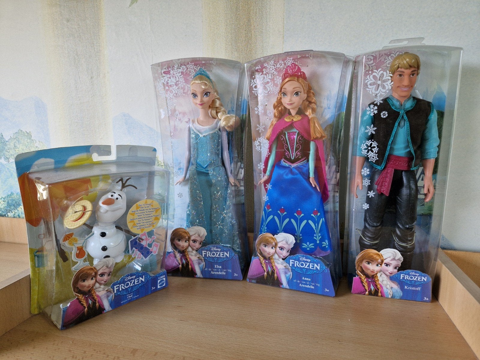 Disney Frozen Barbie Set: Elsa, Anna, Kristoff & Olaf, Ophalen of Verzenden, Nieuw