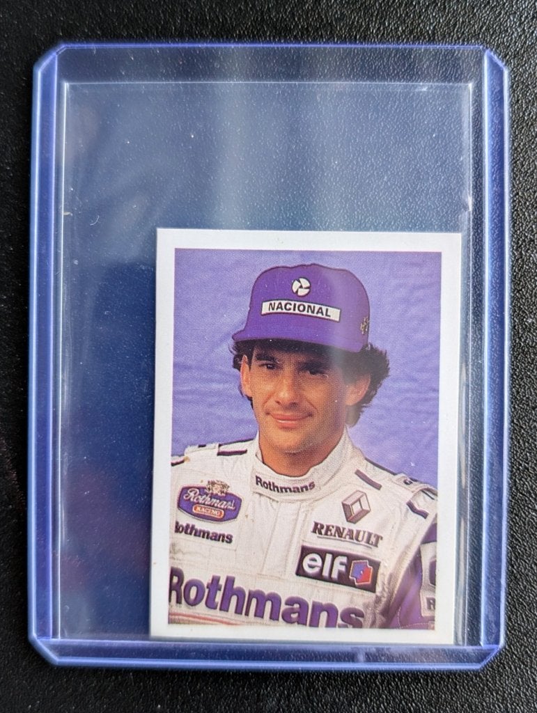 Rare Ayrton Senna sticker Campeoes da Velocidade 1994, Ophalen of Verzenden, Zo goed als nieuw, Sticker
