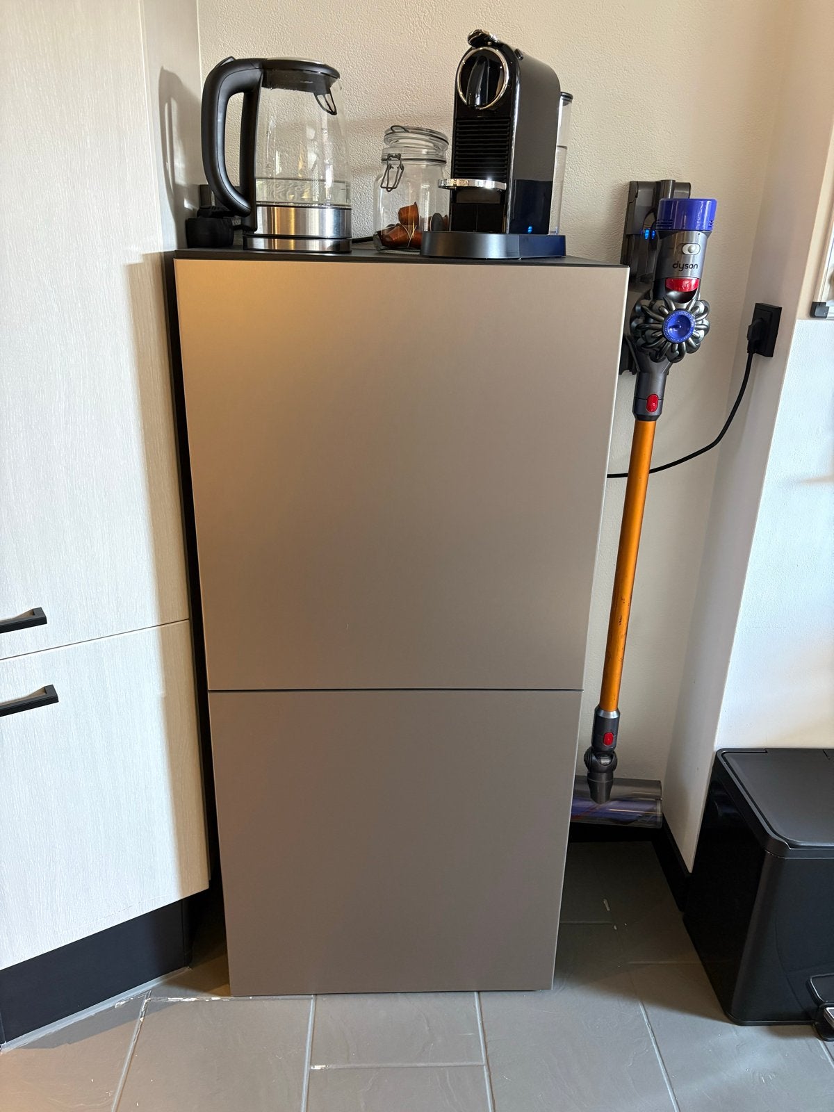Twee IKEA Riksviken frontjes 60x64 cm - Licht brons, Ophalen, Zo goed als nieuw, Met deur(en)