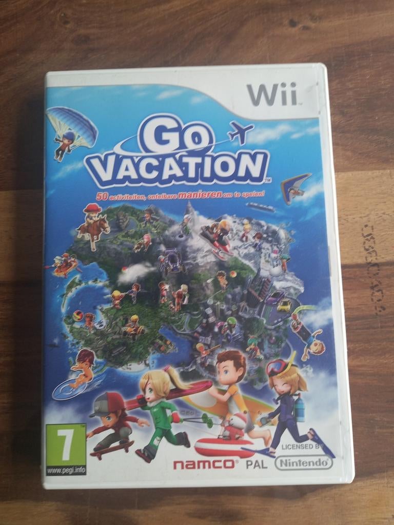 Go Vacation - Wii Spel - Familieplezier op Kawawii Eiland, Gebruikt, Overige genres, Eén computer, Ophalen of Verzenden