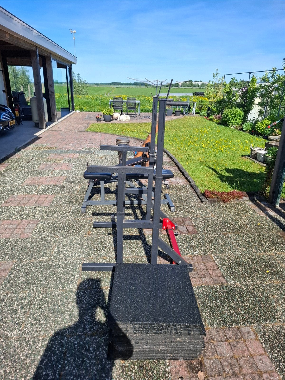 Benchbank en bench rek/ squat rek, Ophalen