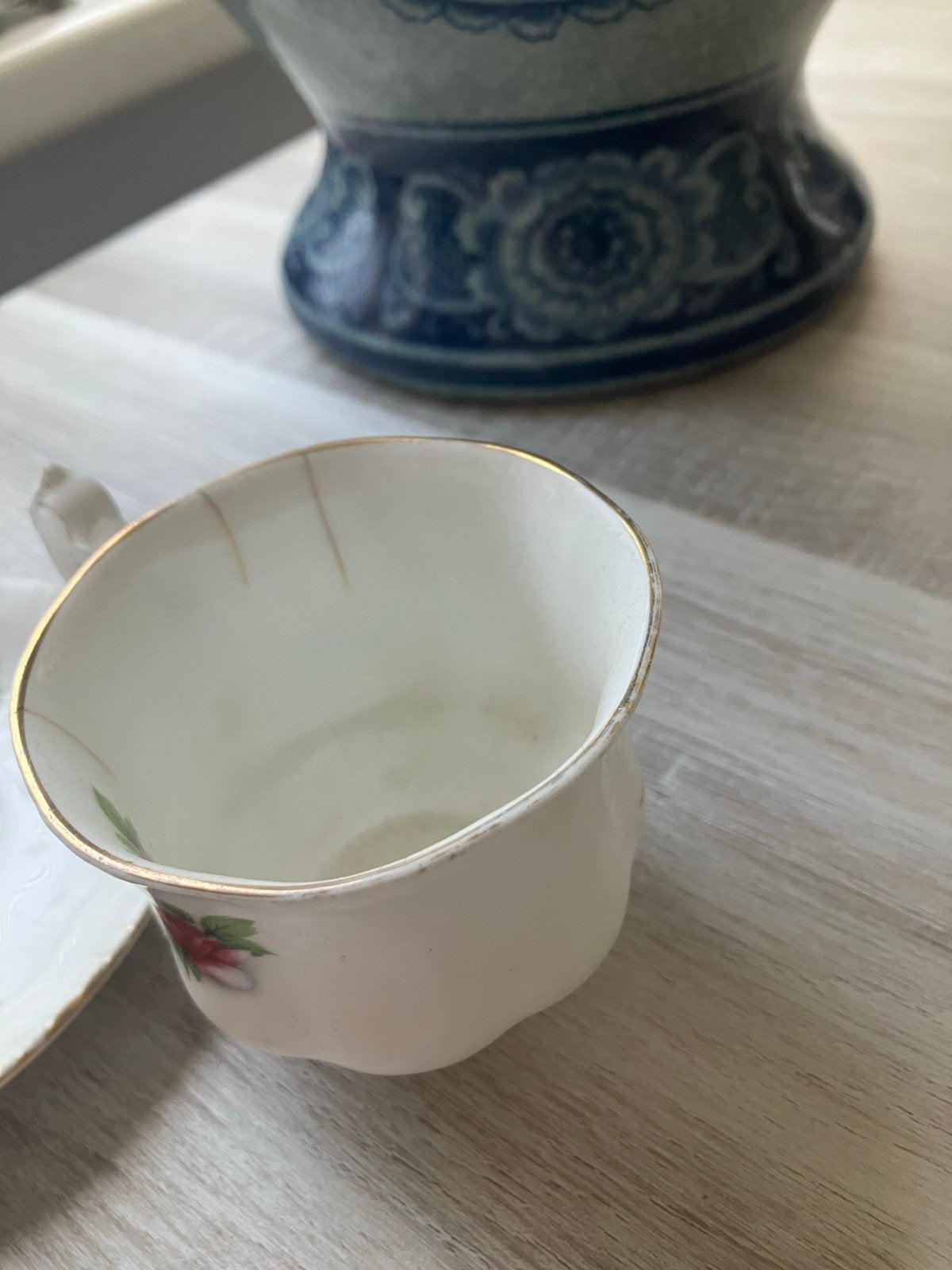 Vintage Paragon The Queen's China kop en schotel, Ophalen of Verzenden