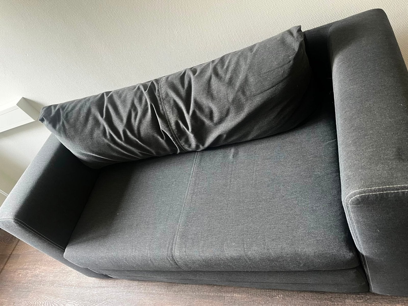 Comfortabele slaapbank met fijne stof, Huis en Inrichting, Slaapkamer | Slaapbanken, Ophalen, Gebruikt, 190 cm of minder, Grijs