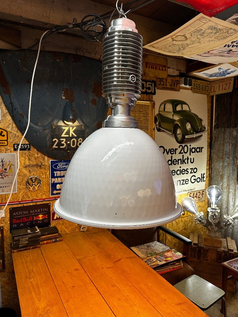 Mooie witte industriële hanglamp - 11020, Ophalen of Verzenden