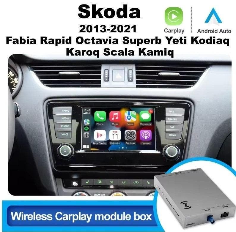 Skoda Fabia Octavia Yeti Apple Carplay Android Auto module, Ophalen of Verzenden, Nieuw