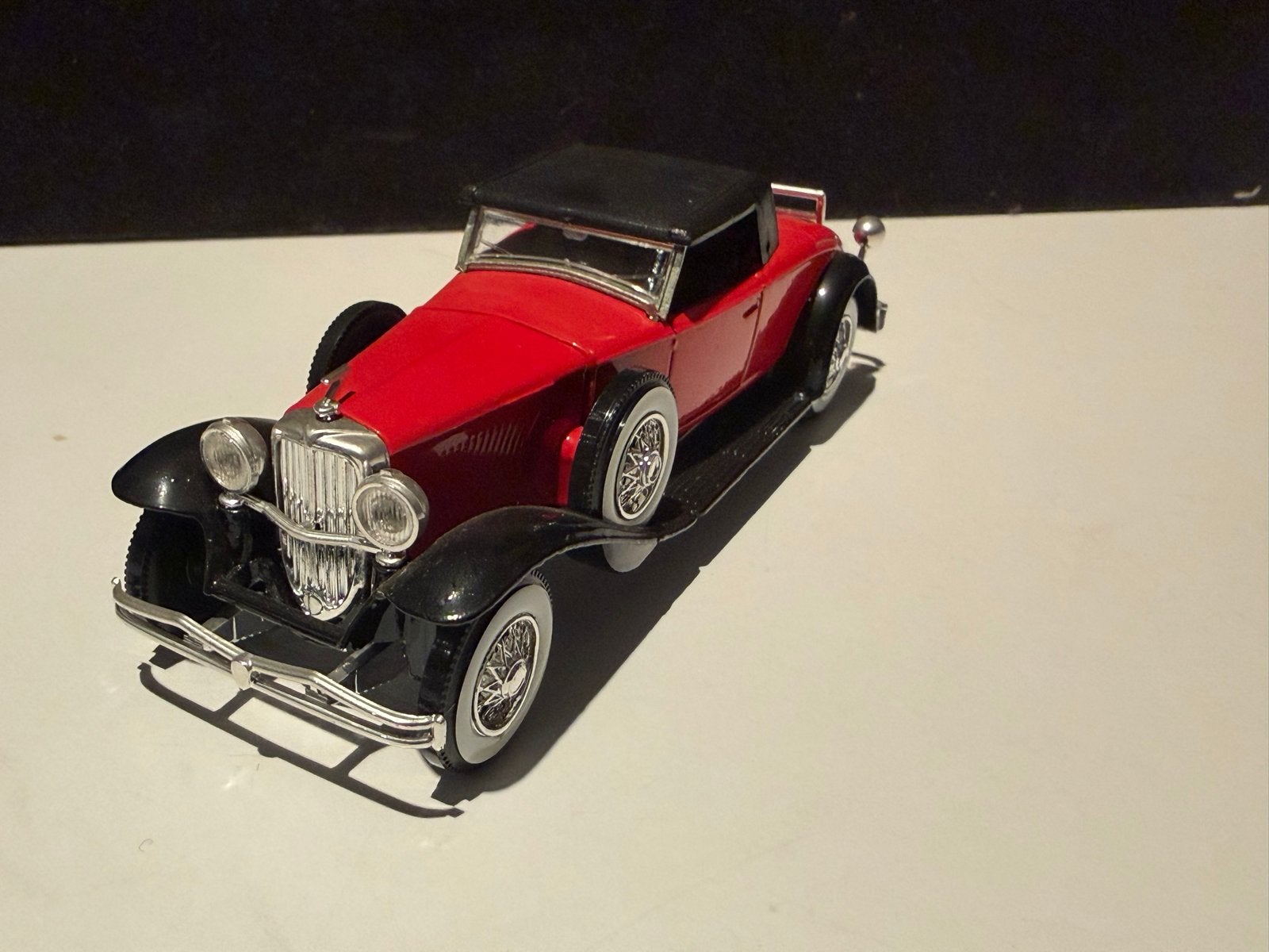 Solido Hachette Duesenberg J Coupe 1930 - Rood, Ophalen of Verzenden, Zo goed als nieuw, Auto, Overige merken
