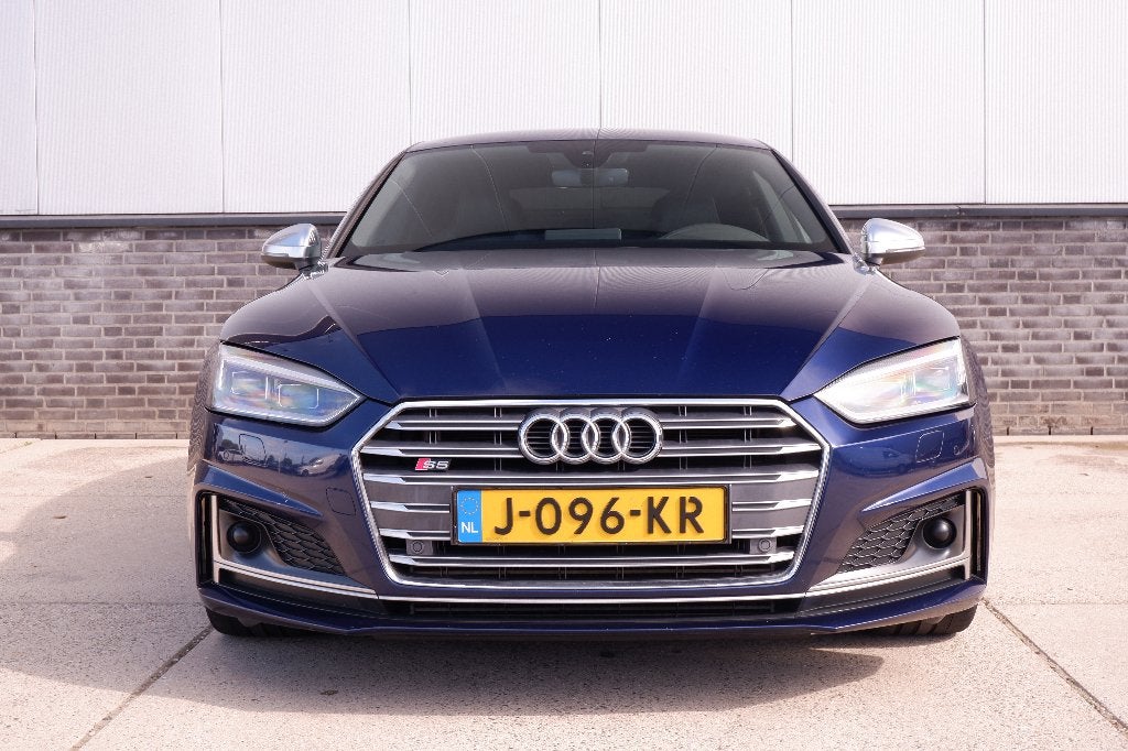 Audi S5 3.0 Tfsi Quattro 354pk Tiptronic 2017 Blauw, Auto's, Zwart, 2995 cc, Leder, Vierwielaandrijving