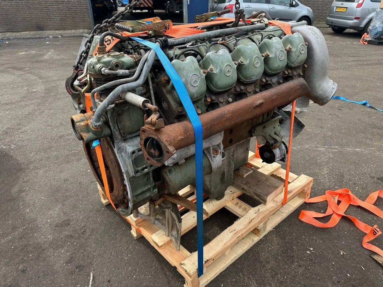 Mercedes-Benz OM423 V10 Truck Engine For 2636  Good Conditio, Auto-onderdelen, Ophalen, Gebruikt, Mercedes-Benz