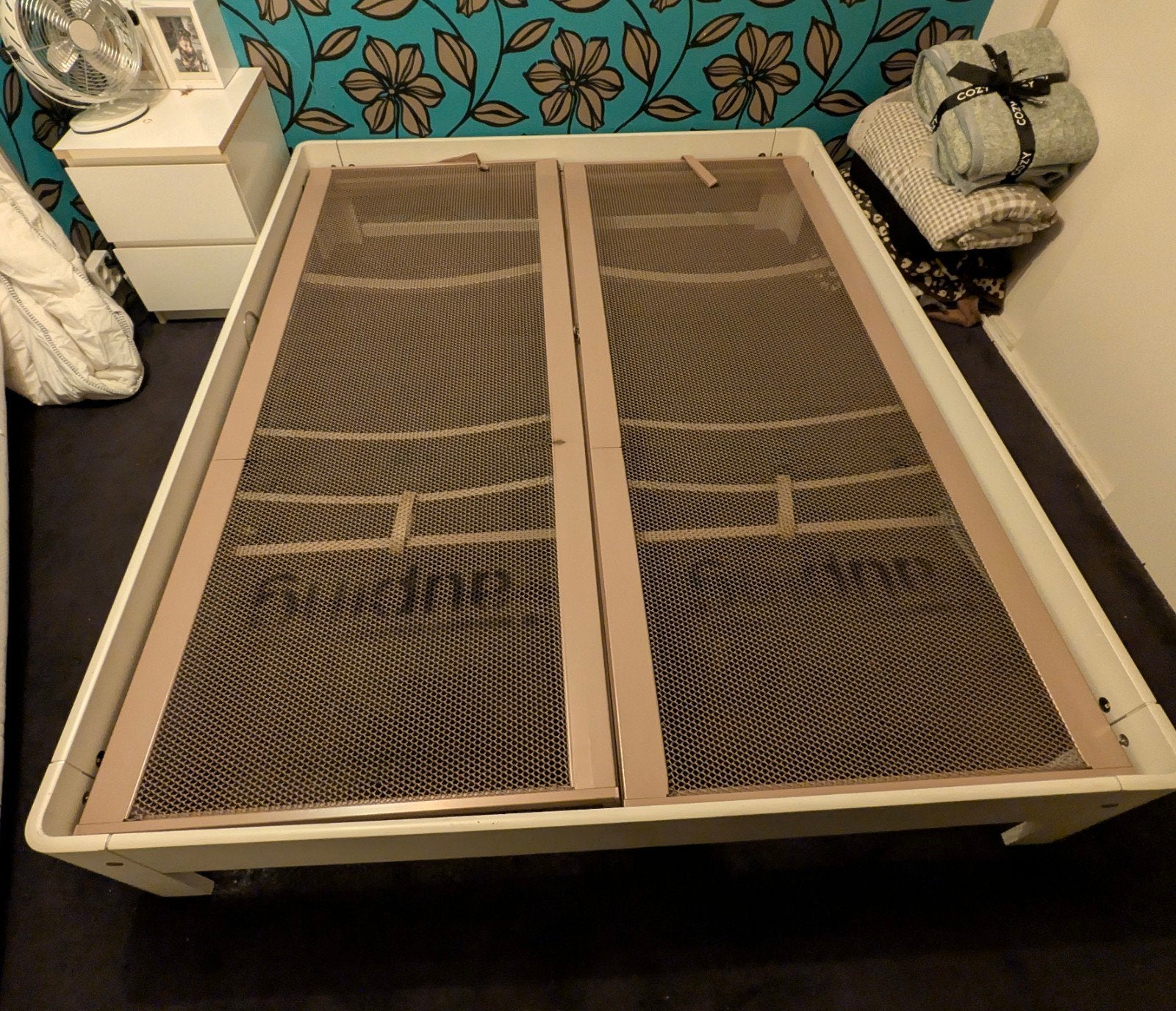 Auping bed, Ophalen, Gebruikt, Wit, Tweepersoons