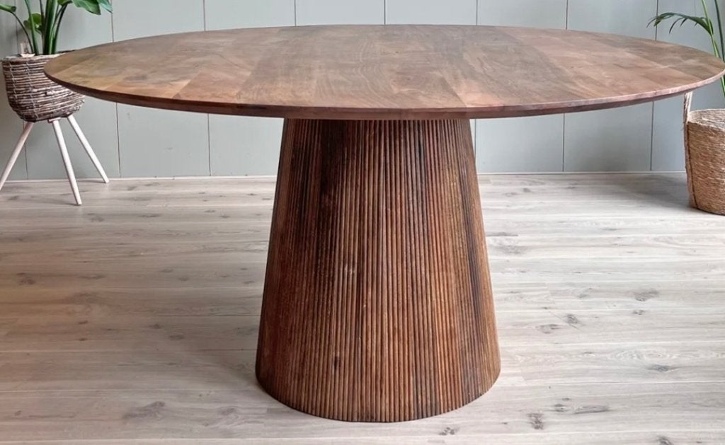 Tafel (nieuw in doos), Ophalen, 100 tot 150 cm, 150 tot 200 cm, Rond