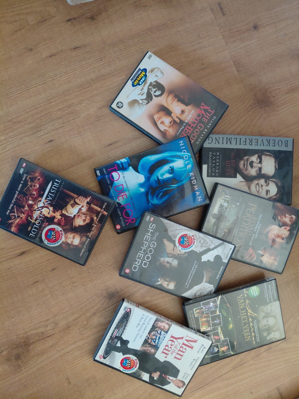 DVD filmcollectie: 8 diverse films, Vanaf 12 jaar, Ophalen, Gebruikt