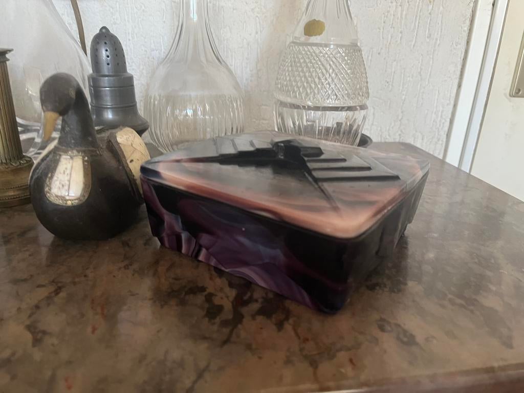 A.D Copier glazen bonbon schaaltje, Verzenden