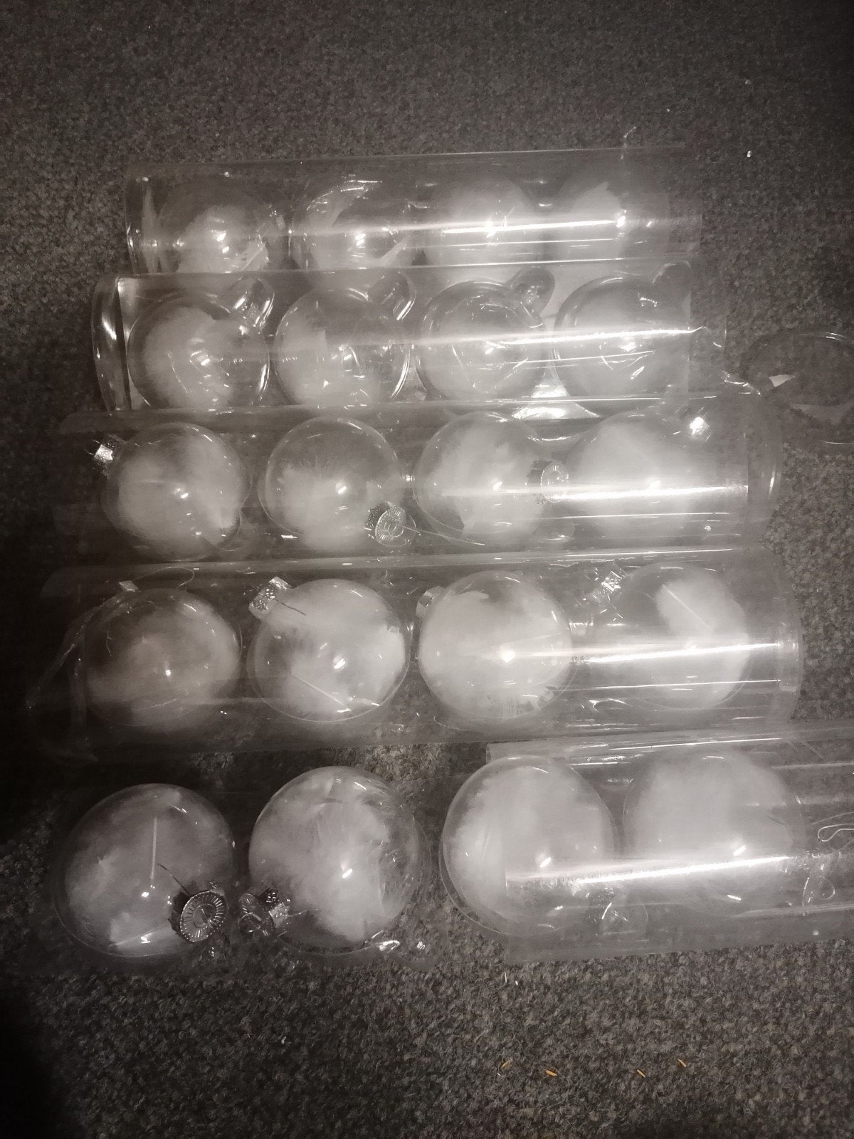 kerstballen glas, Ophalen