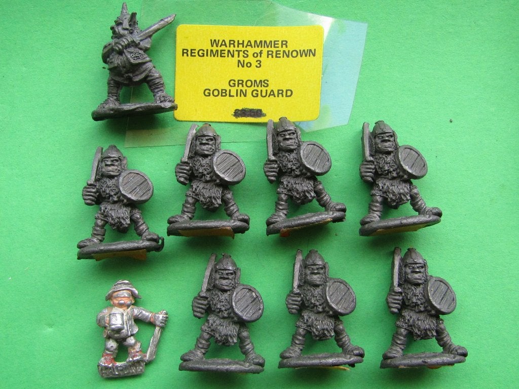 Warhammer Groms Goblin Guard - 1984, Verzenden, Zo goed als nieuw, Warhammer, Figuurtje(s)