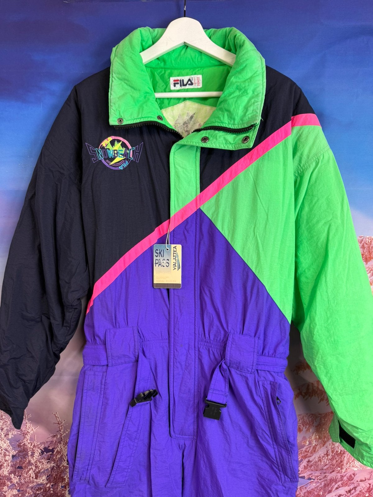 Vintagw Fout Skipak van Fila maat 50 / M, Kleding | Heren, Ophalen of Verzenden, Zo goed als nieuw, Maat 48/50 (M), Pak