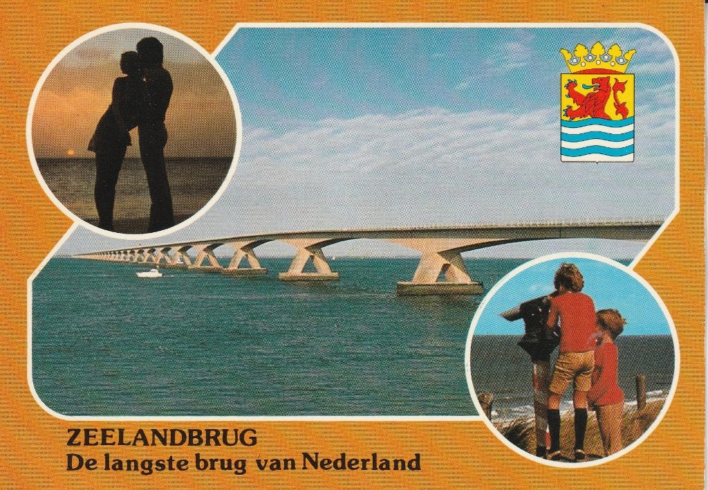Zeelandbrug De langste brug van Nederland 1982, Ophalen of Verzenden, 1980 tot heden, Gelopen, Zeeland