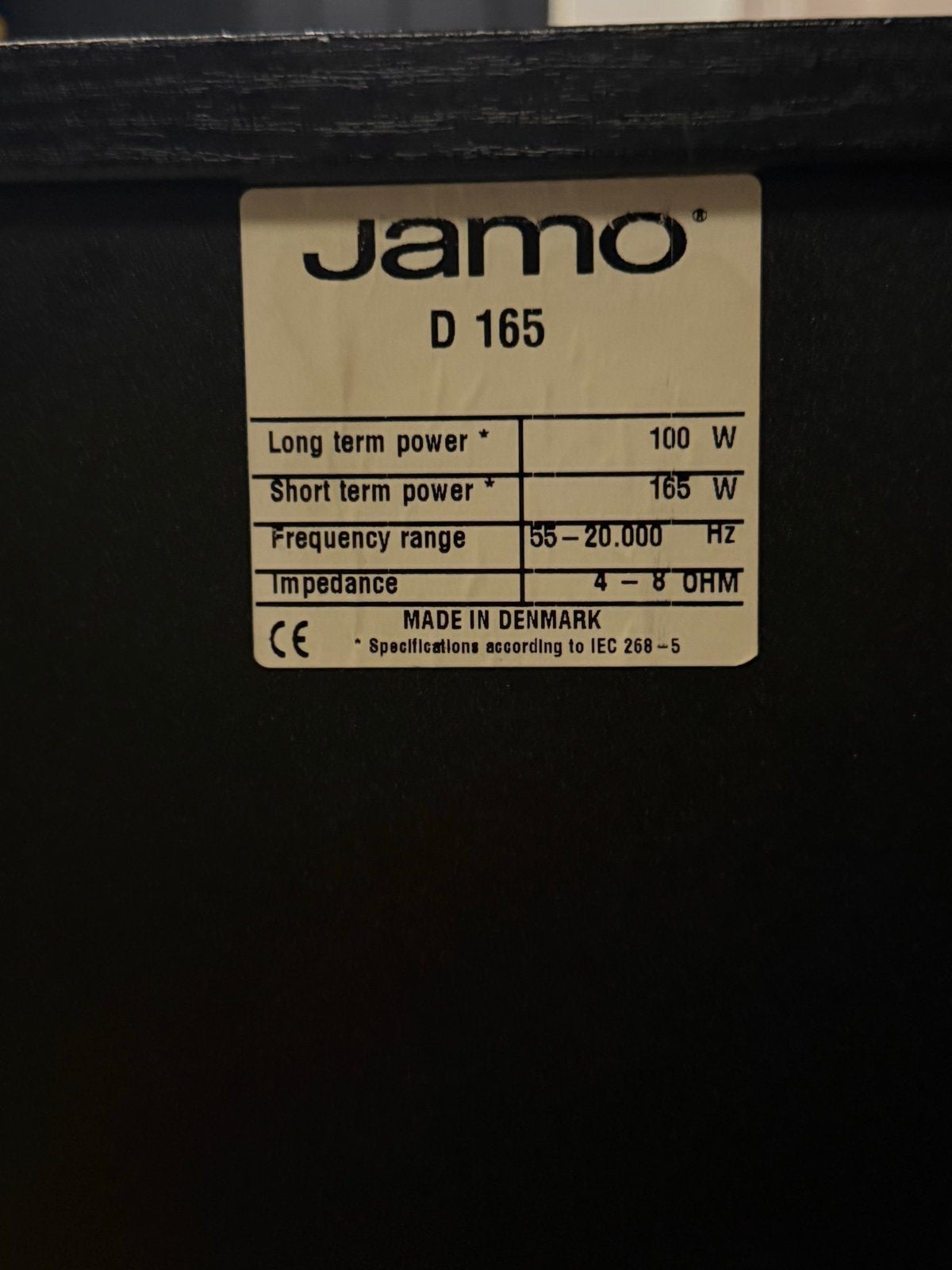 Jamo D 165 Luidspreker - Krachtig geluid, Audio, Tv en Foto, Luidsprekers, 150 watt of meer, Vloerstaande luidspreker, Ophalen of Verzenden