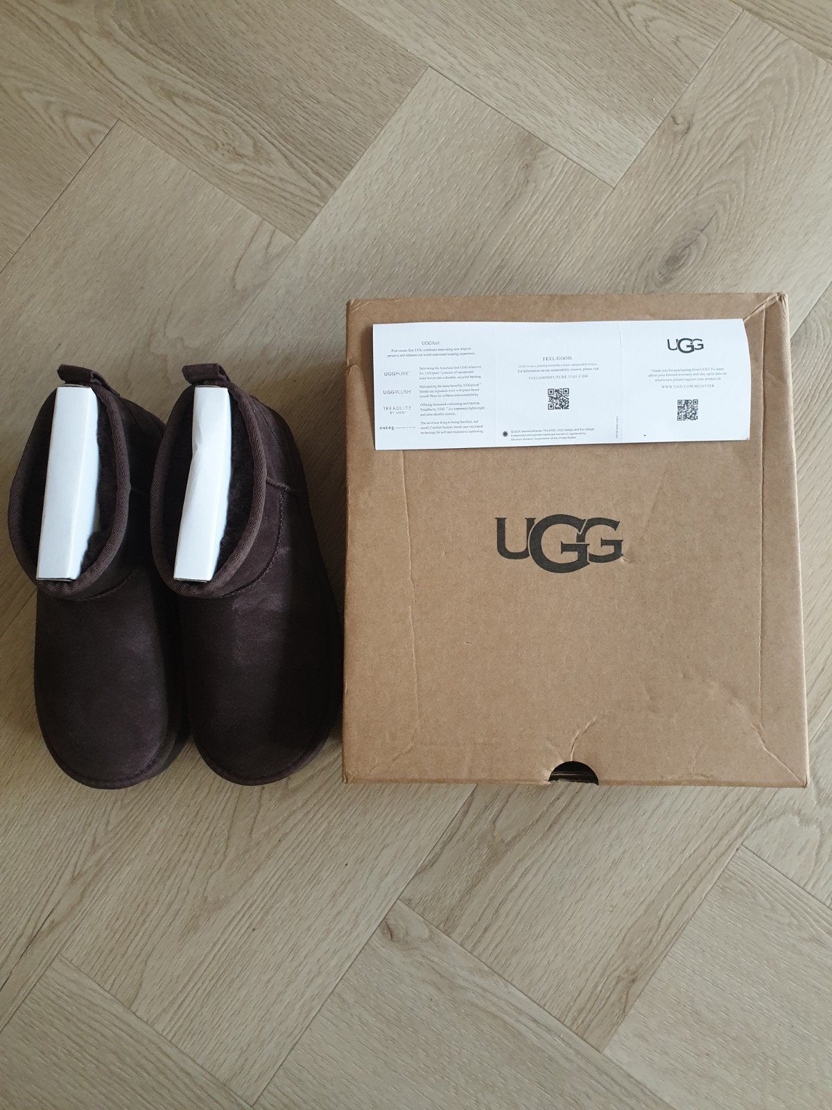 Ugg Classic Mini Platform Laarzen - Chocoladebruin, Ophalen, Bruin, Lage of Enkellaarzen, Nieuw