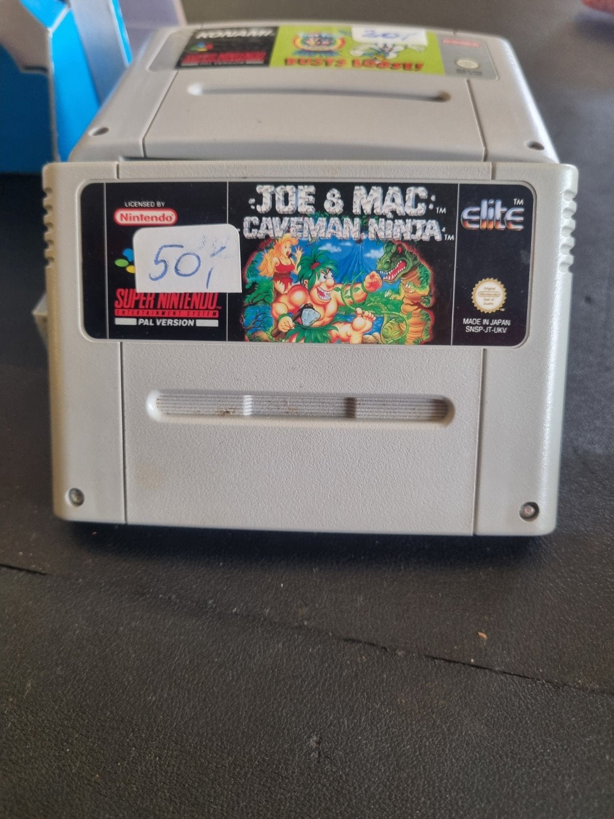 Joe & Mac Caveman Ninja SNES PAL - Retro Game, Spelcomputers en Games, Avontuur en Actie, Gebruikt, 1 speler, Eén computer