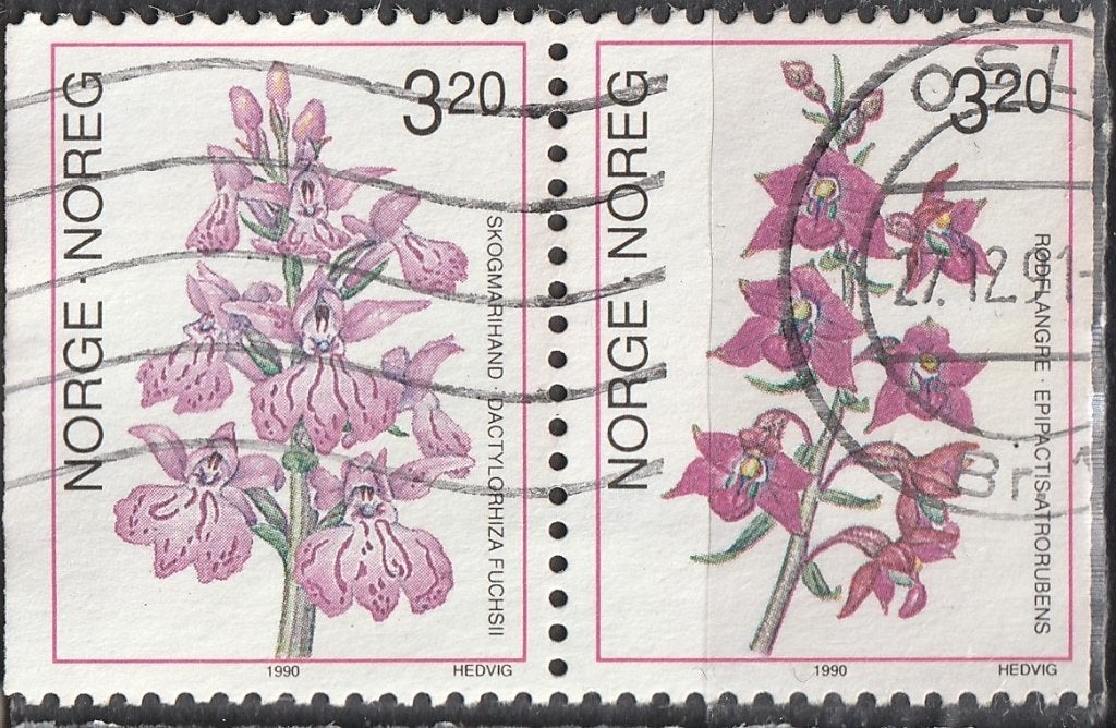 Noorwegen Michel nr. 1040-1041 Gebruikt Paar, Postzegels en Munten, Postzegels | Europa | Scandinavië, Verzenden, Noorwegen, Gestempeld