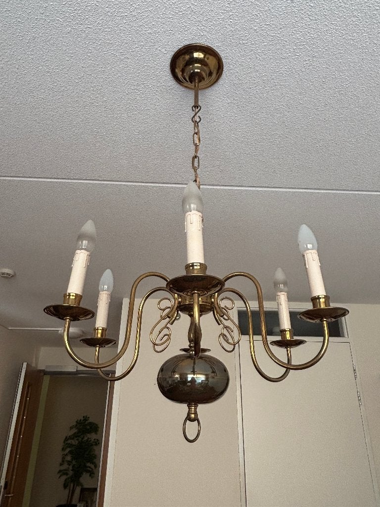 kroonluchter uit 1970, Huis en Inrichting, Lampen | Kroonluchters, Ophalen, Gebruikt