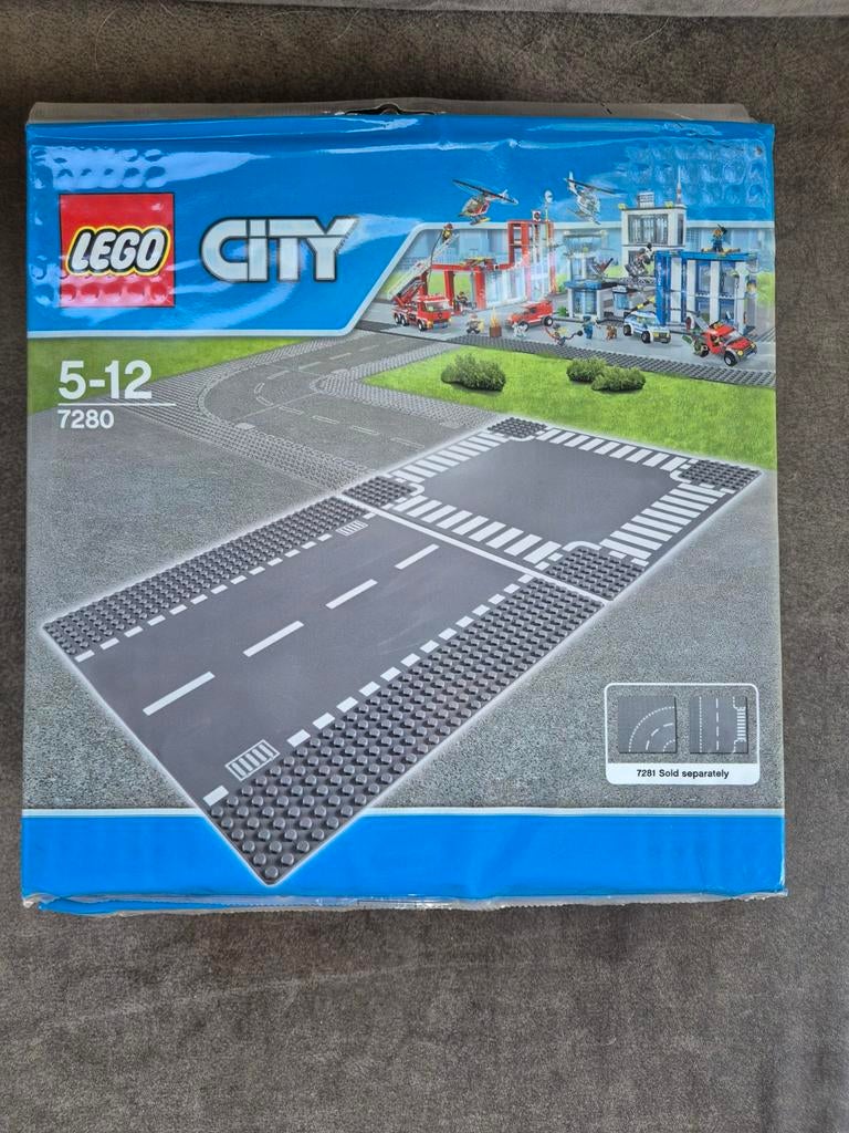LEGO City 7280 Rechte Wegplaat en Kruising Nieuw, Ophalen of Verzenden, Nieuw, Overige merken