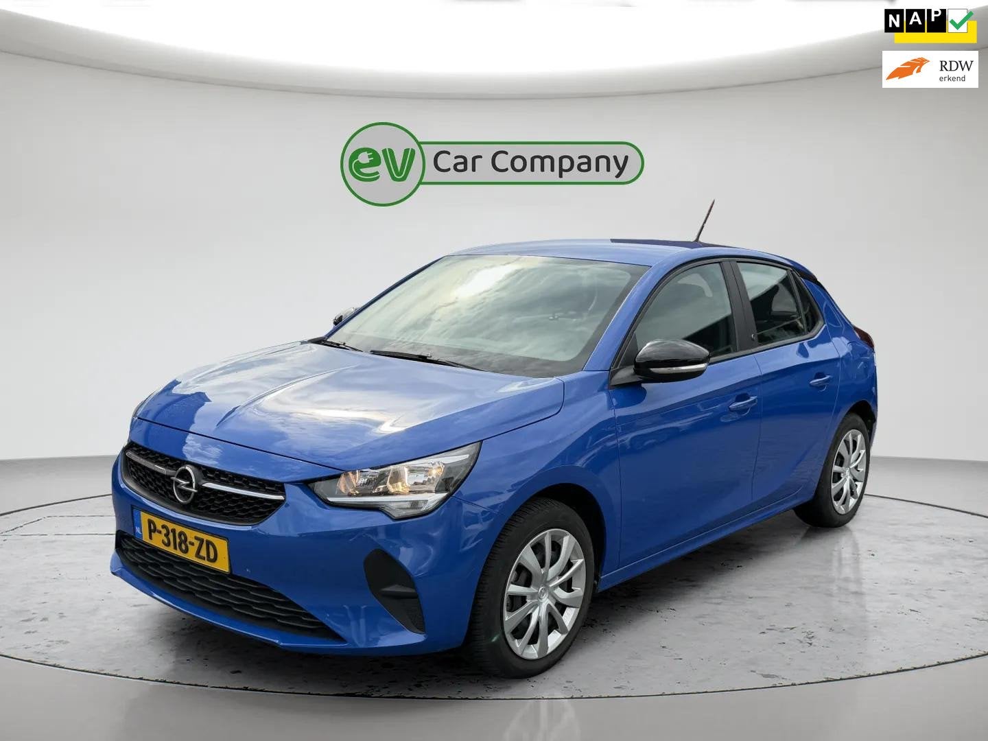 Opel Corsa-e Edition 50 kWh | SOH 94% | 3 Fase | CarPlay | P, Auto's, 136 pk, Gebruikt, Blauw, Origineel Nederlands
