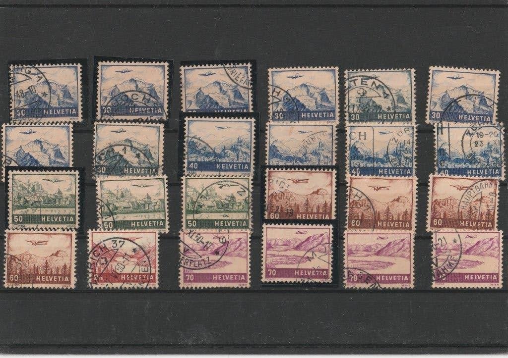 Zwitserland,  Luchtpost, Verzenden, Buitenland