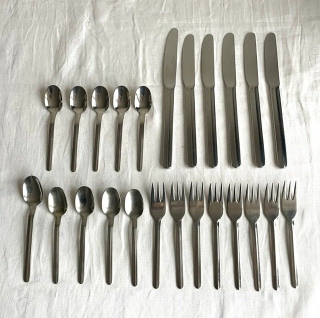 PALERMO INOX 18/10 - diverse bestekdelen, Ophalen of Verzenden, Gebruikt, Rvs of Chroom, Los bestek