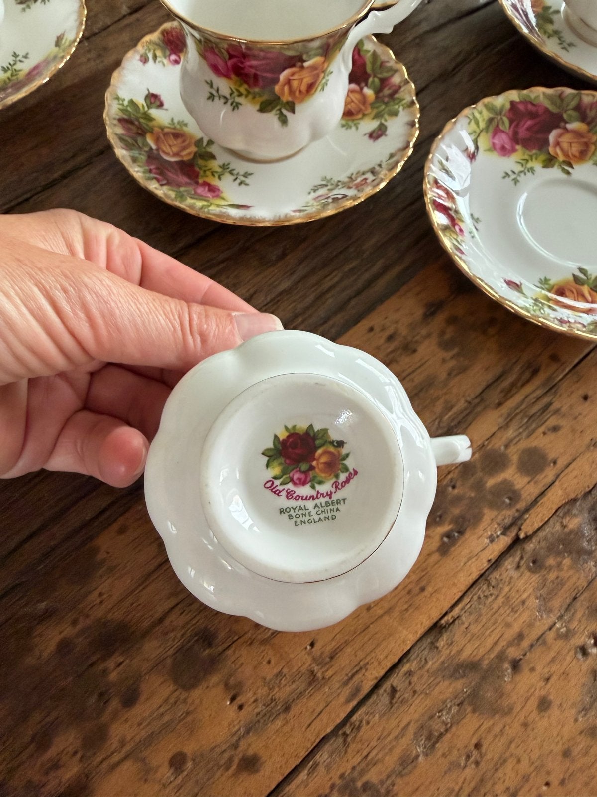 Royal Albert Old Country Roses Kop en Schotel Set (6 stuks), Huis en Inrichting, Ophalen, Klassiek, Zo goed als nieuw, Kop(pen) en/of Schotel(s)