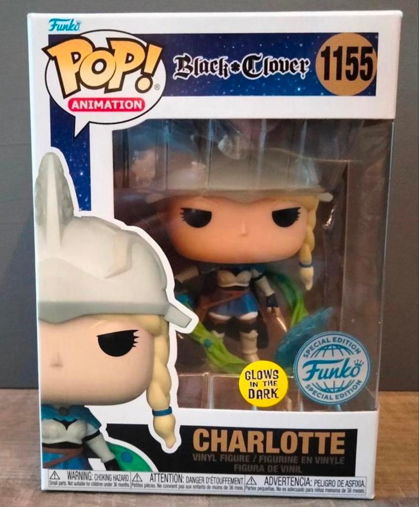 1155 Charlotte Black Clover Special Edition GITD Funko Pop, Ophalen of Verzenden, Zo goed als nieuw