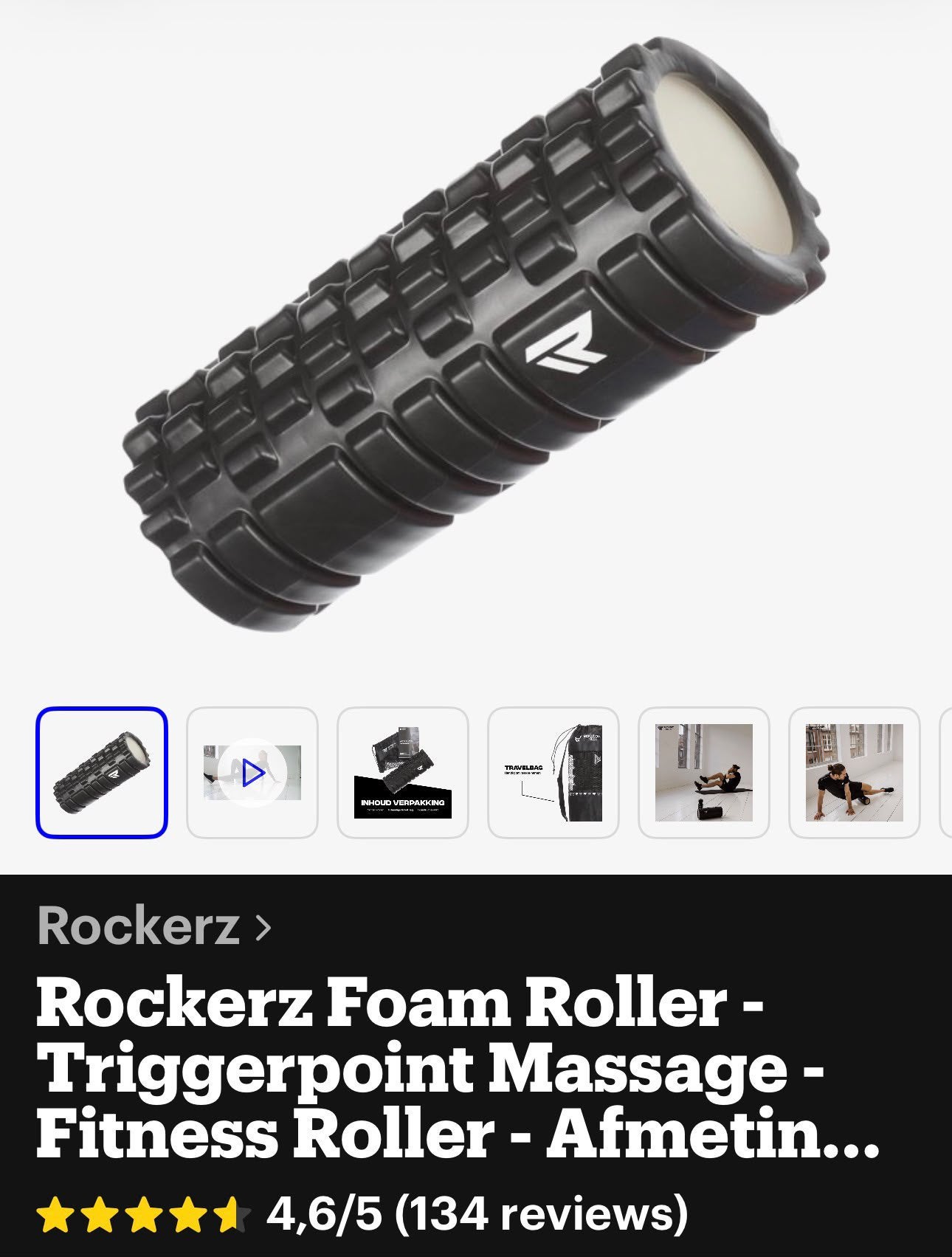 Rockerz foam roller triggerpoint massage, Ophalen of Verzenden, Zo goed als nieuw, Overige typen