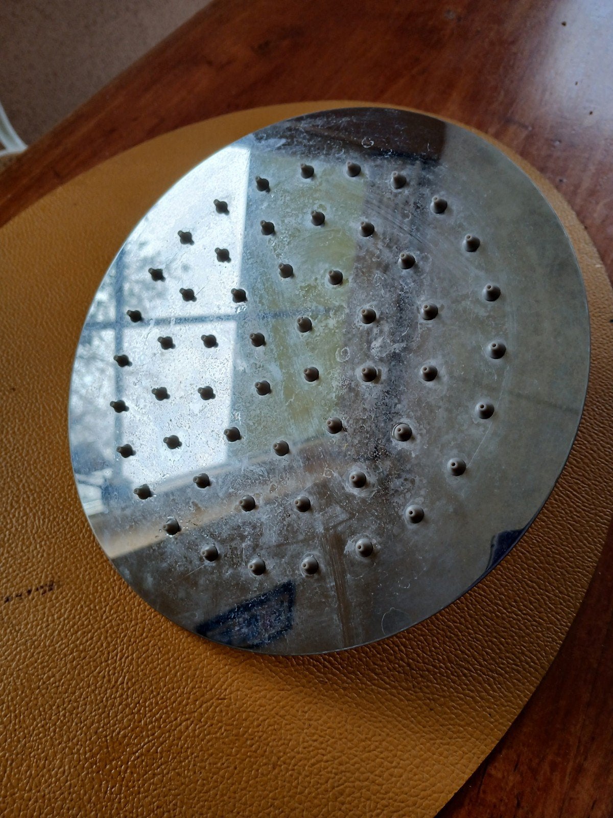 Goede douchekop aquablade (regendouche). Diameter 20 cm, Ophalen, Wit