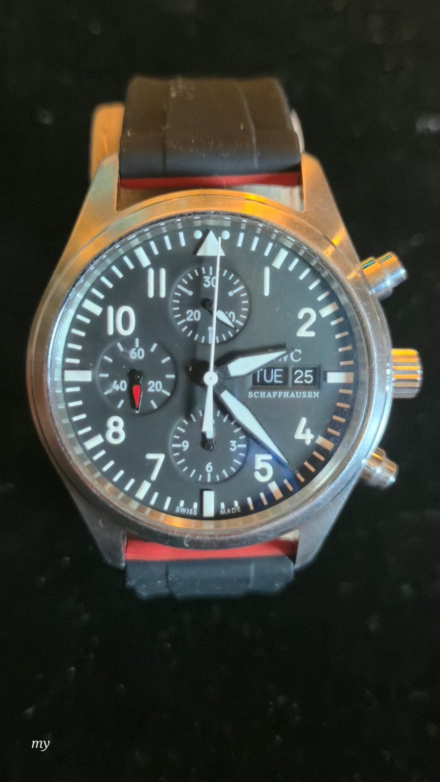 Horloge IWC Piloten Bril Pols Horloges., Overige merken, Kunststof, Ophalen of Verzenden, Zo goed als nieuw