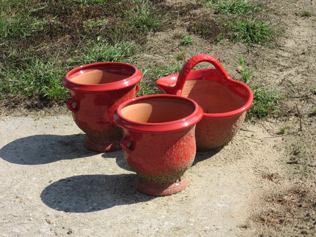 Bloempotten van spaans aardewerk, Rond, Nieuw, Minder dan 40 cm, Ophalen